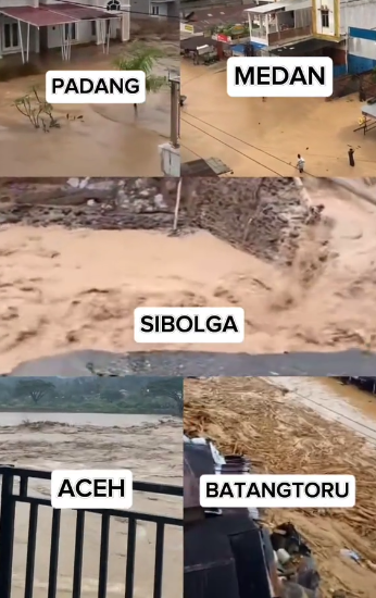 banjir di kota kota besar di sumatera