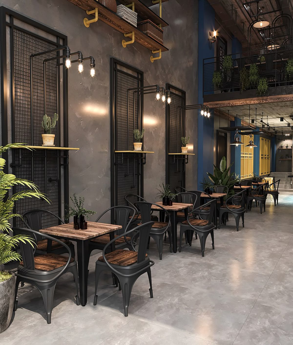 tema cafe industrial